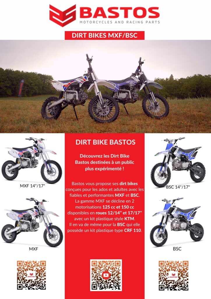Flyer Dirt bike MXF et BSC de Bastos Bike