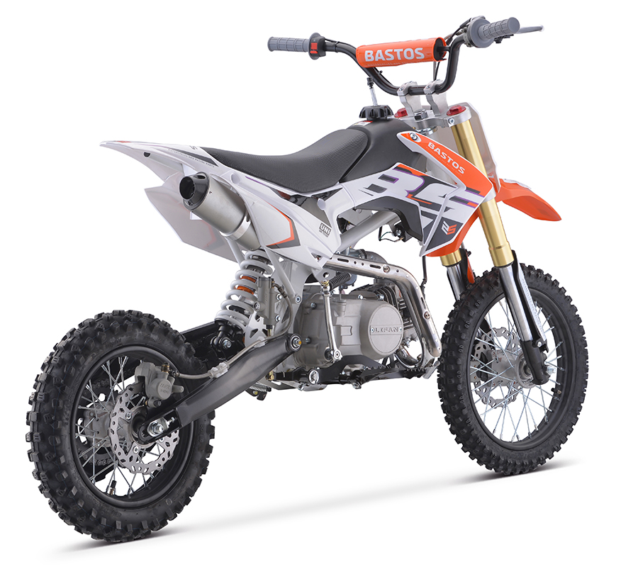 Vue trois quart arrière Pit bike Bastos BS