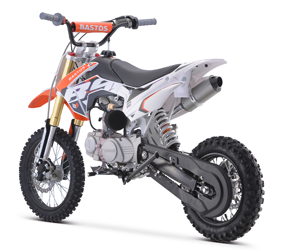 Vue trois quart arrière Pit bike Bastos BS