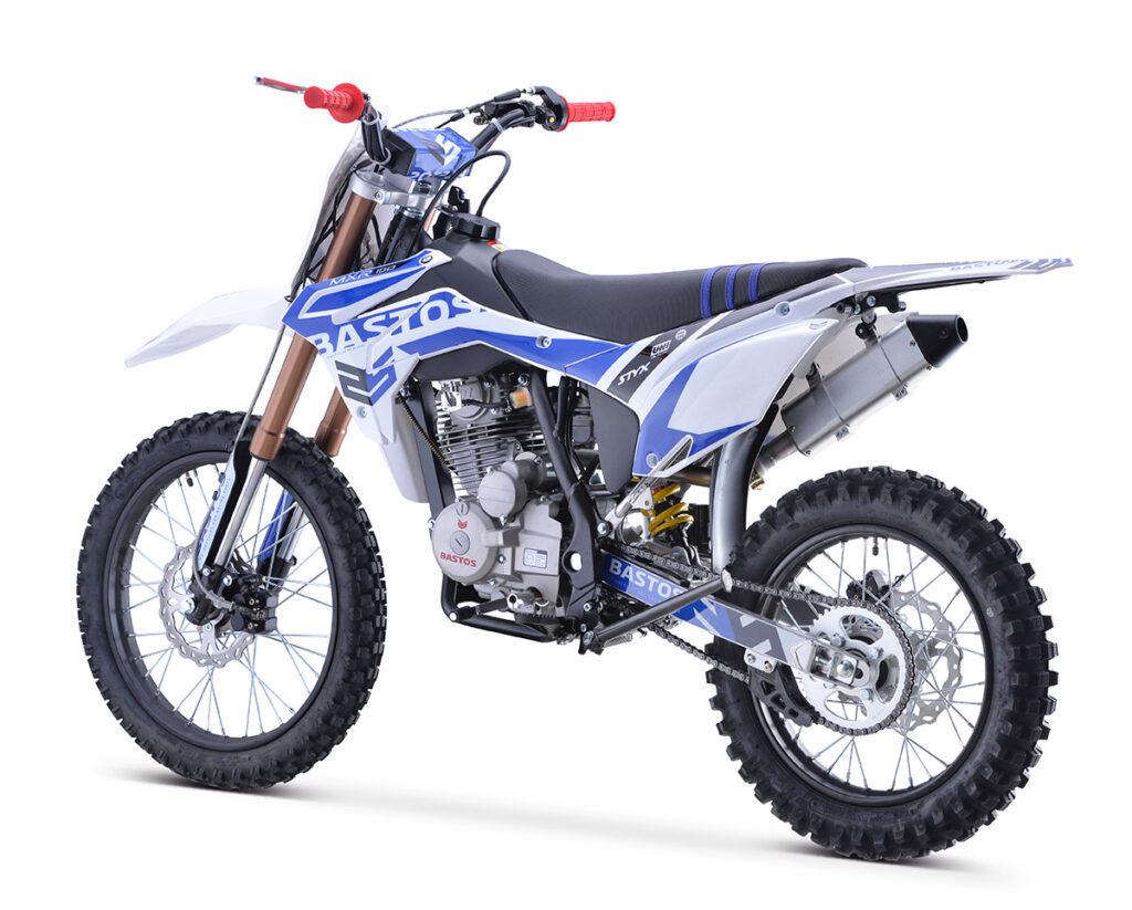 Vue trois quart arrière Motocross Bastos Bike MXR 150