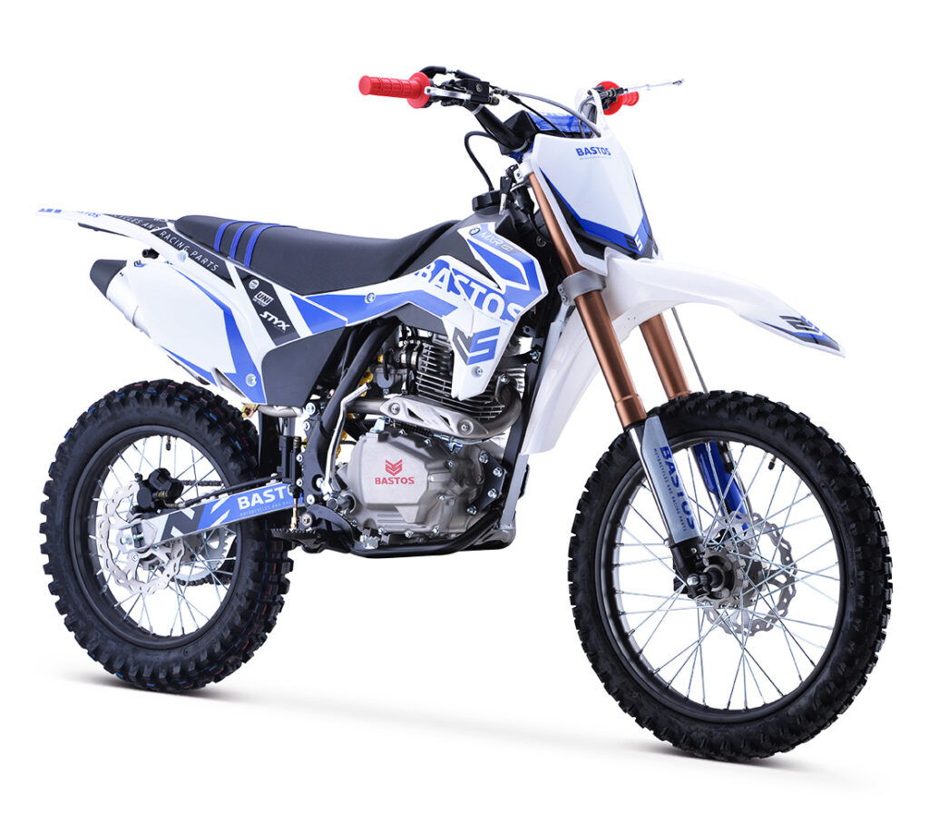 Vue trois quart avant Motocross Bastos Bike MXR 150