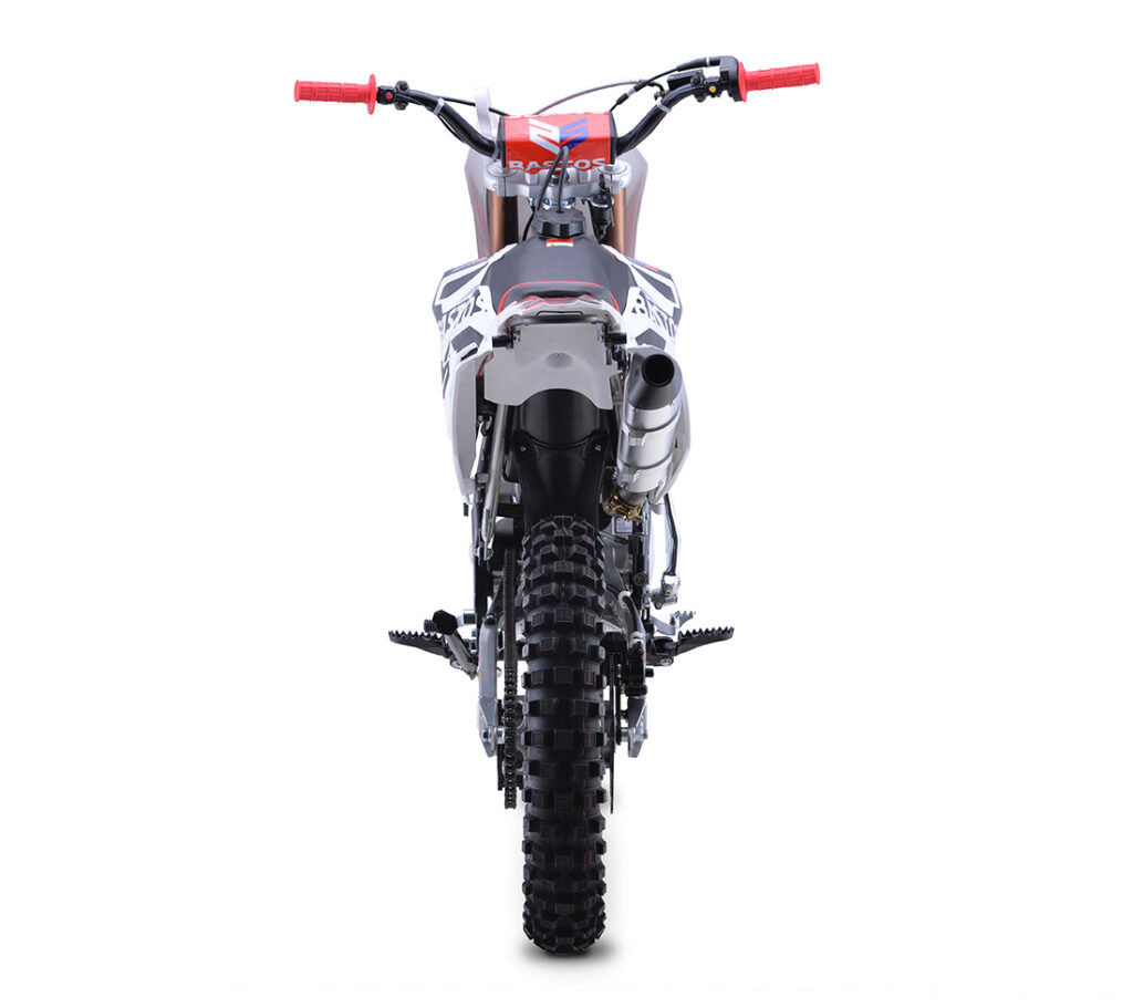 Vue arrière Motocross Bastos Bike MXR 250
