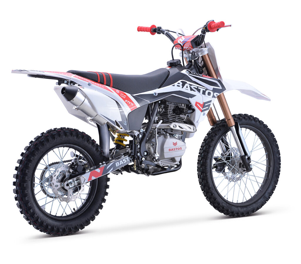 Vue trois quart arrière Motocross Bastos Bike MXR 250