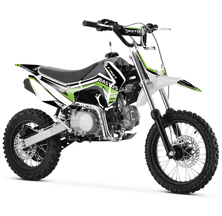 Vue trois quart avant Pit bike Bastos BS First