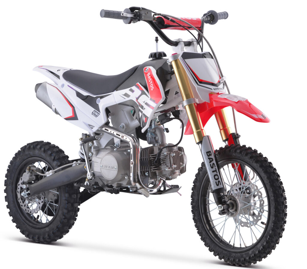 Vue trois quart avant Pit bike Bastos BS