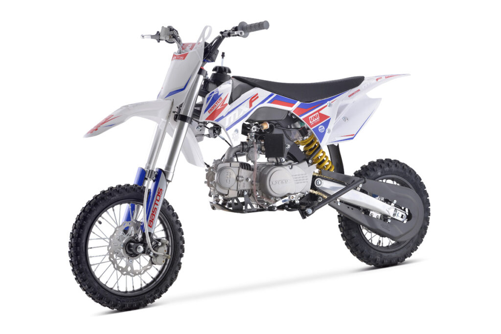 Vue trois quart avant Dirt Bike Bastos MXF