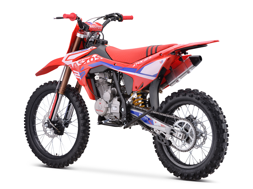 Vue trois quart arrière droite Motocross Bastos Bike RSR